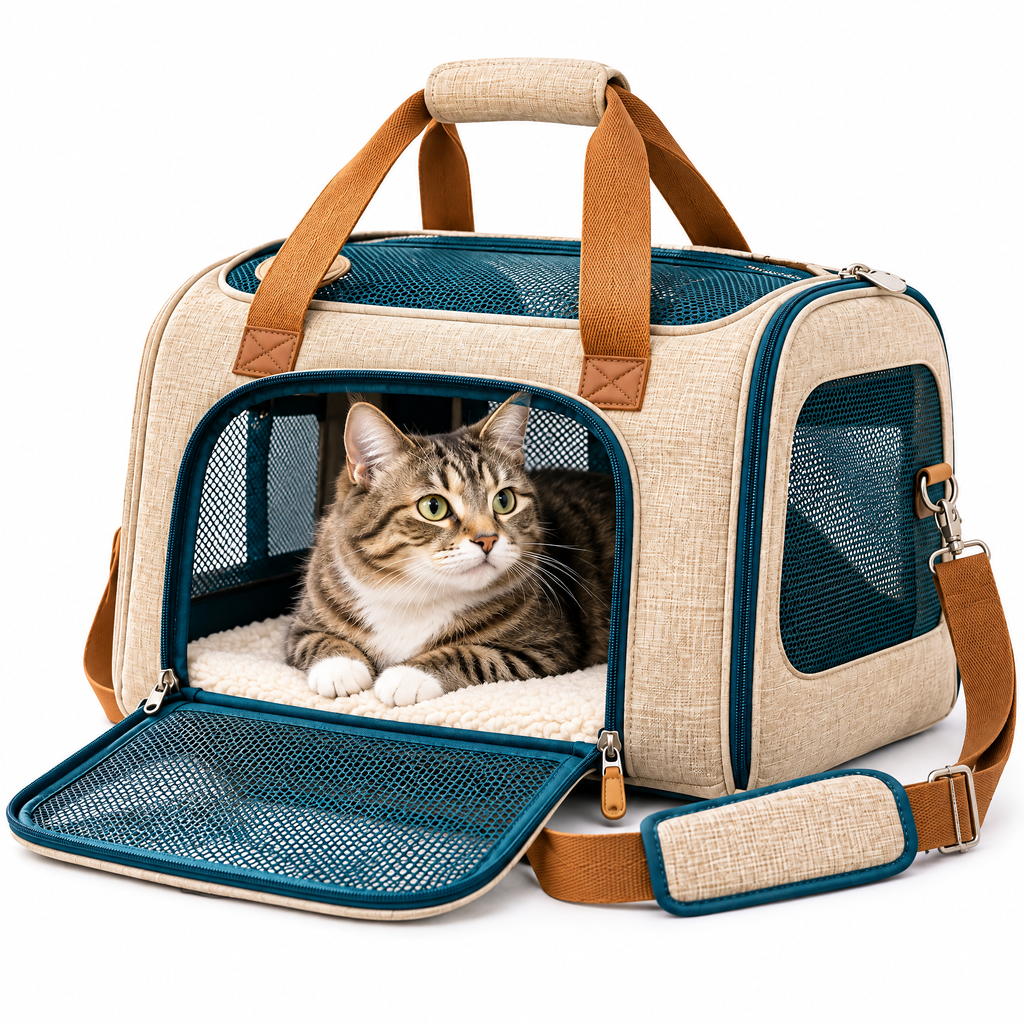 Uehioa™ Soft-Sided Pet Travel Carrier full product view