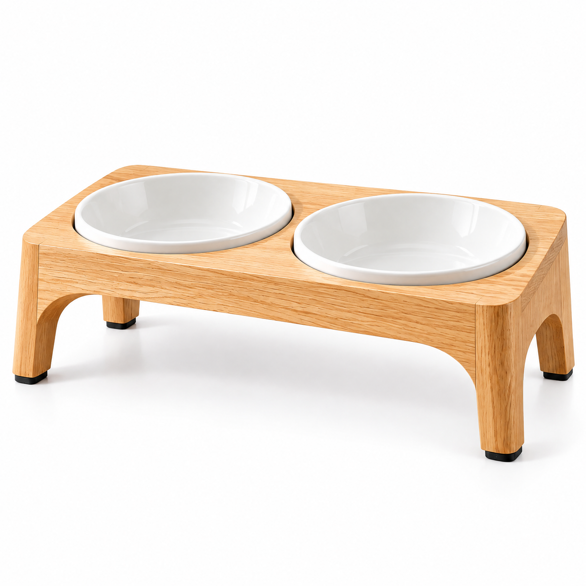 Uehioa™ Elevated Double Pet Bowl Stand full product view